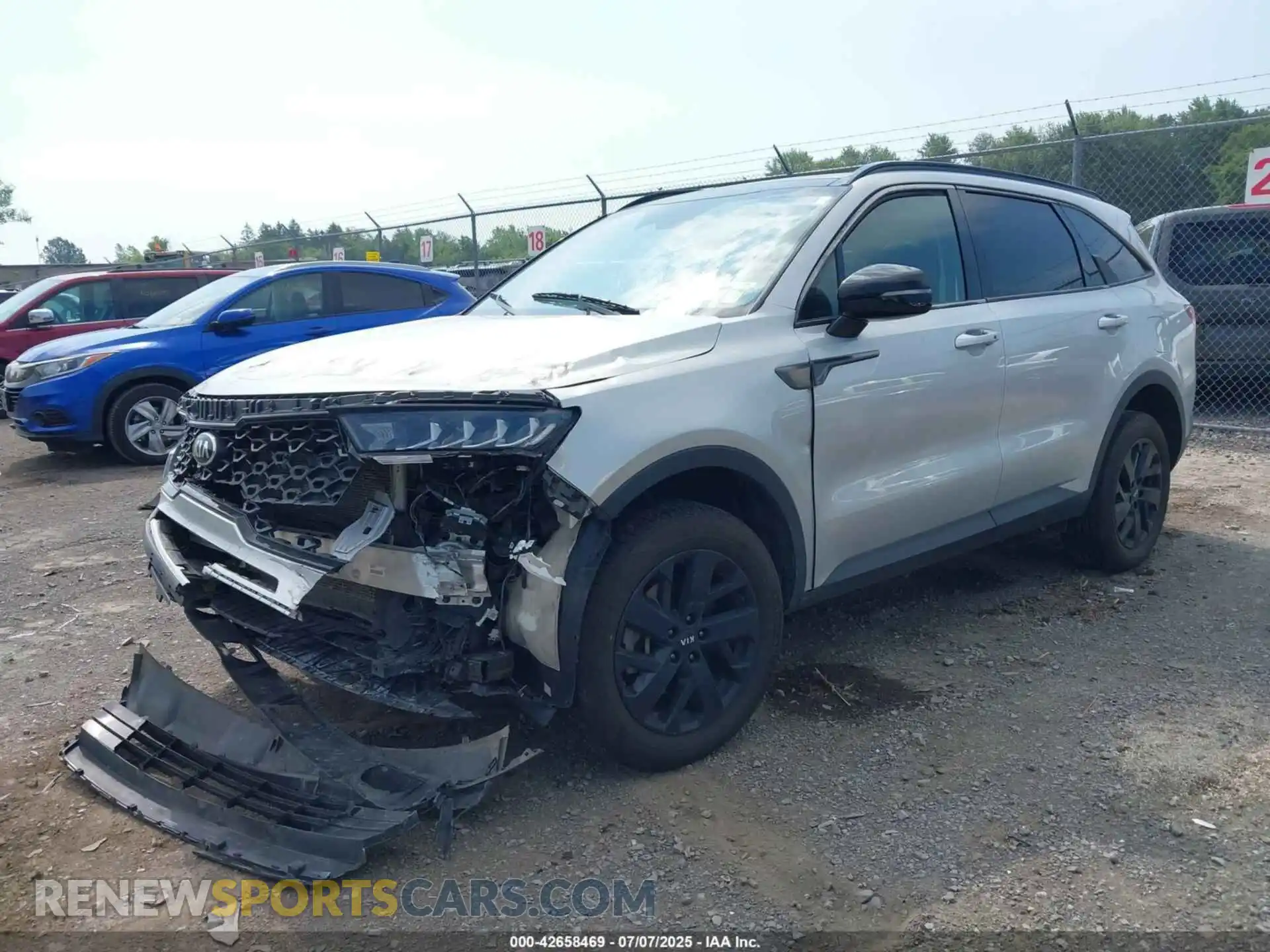 2 Photograph of a damaged car 5XYRLDLC4MG007285 KIA SORENTO 2021