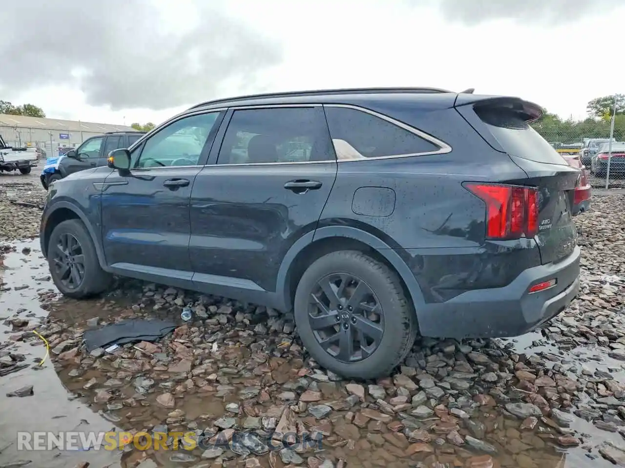 2 fotografías del automóvil dañado 5XYRLDLC6MG055287 KIA SORENTO 2021