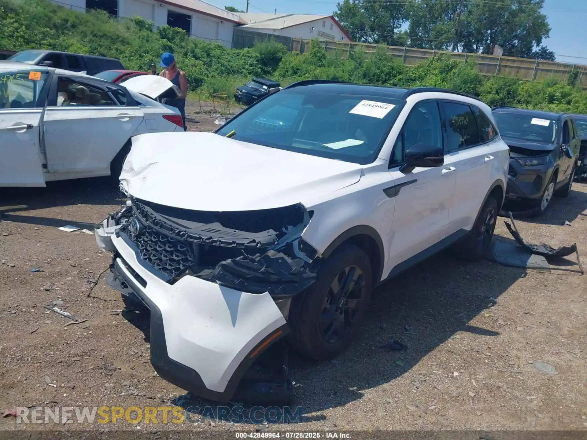 2 Photograph of a damaged car 5XYRLDLC7MG069649 KIA SORENTO 2021