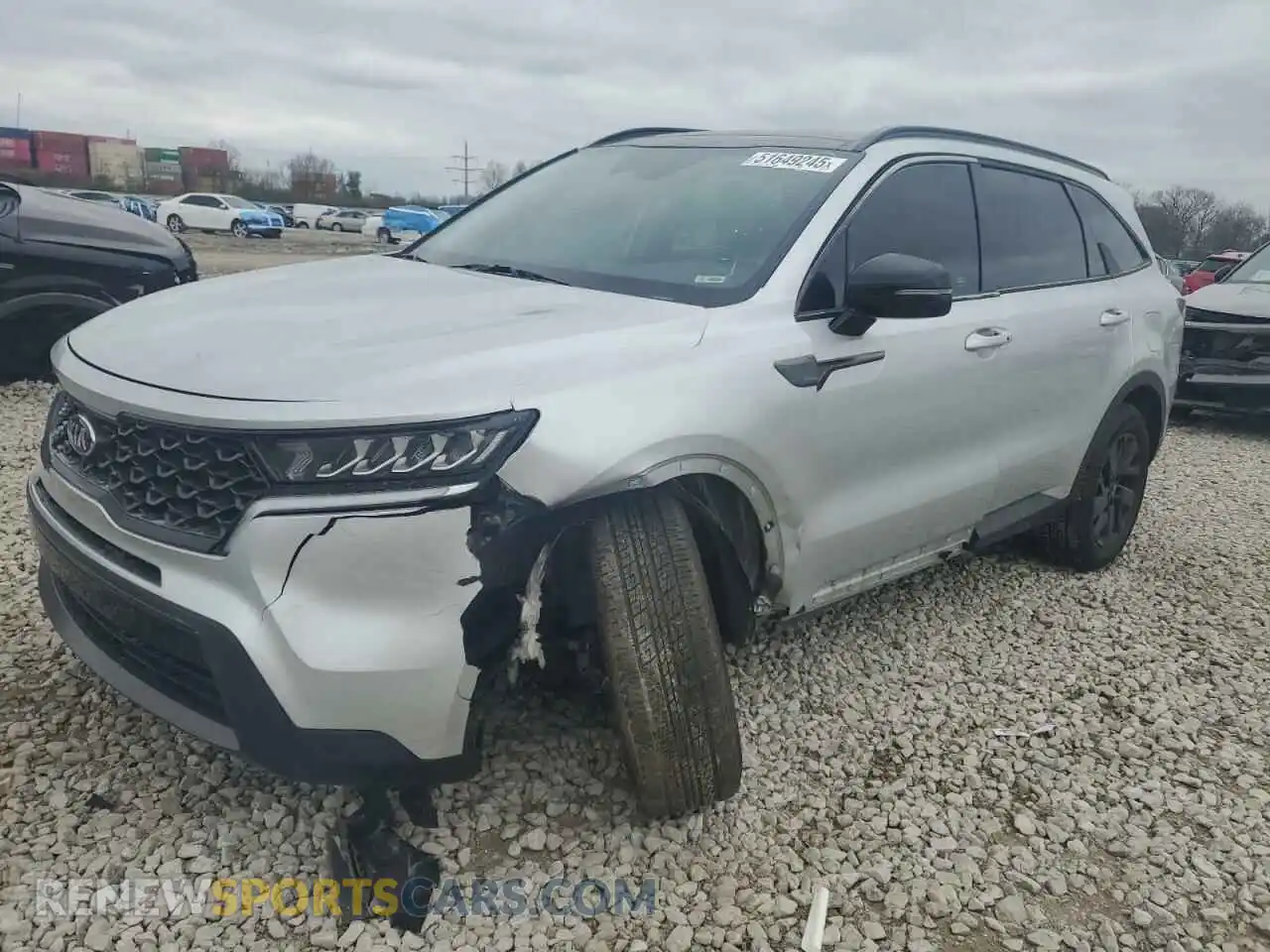 1 Photograph of a damaged car 5XYRLDLC9MG054859 KIA SORENTO 2021