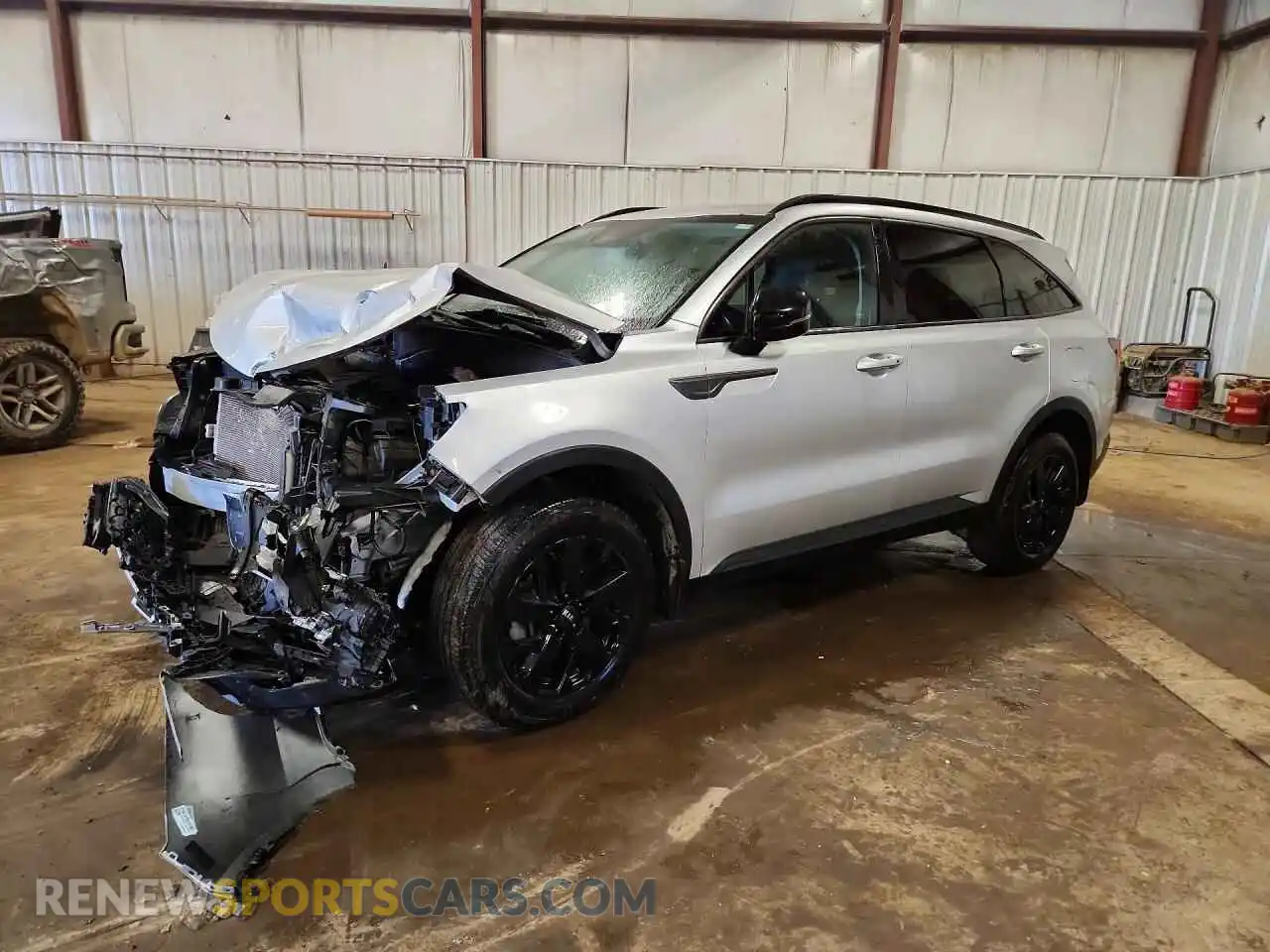 1 Photograph of a damaged car 5XYRLDLC9MG073847 KIA SORENTO 2021
