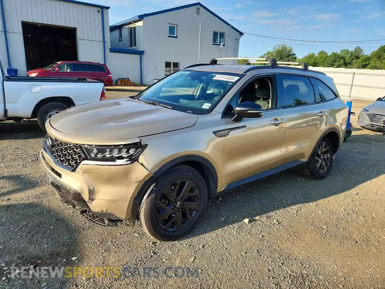 1 Photograph of a damaged car 5XYRLDLCXMG064512 KIA SORENTO 2021