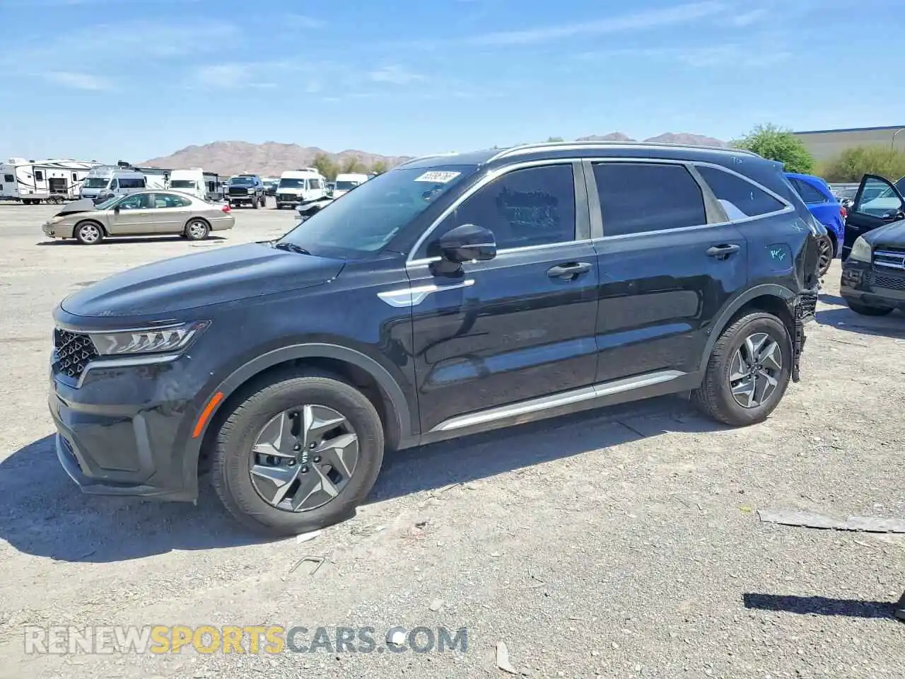 1 fotografías del automóvil dañado KNDRG4LG0M5033348 KIA SORENTO 2021