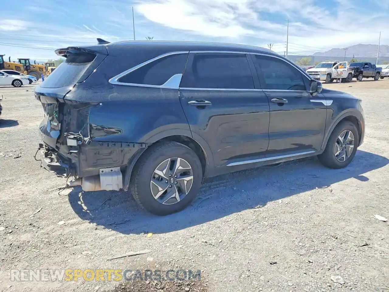 3 fotografías del automóvil dañado KNDRG4LG0M5033348 KIA SORENTO 2021