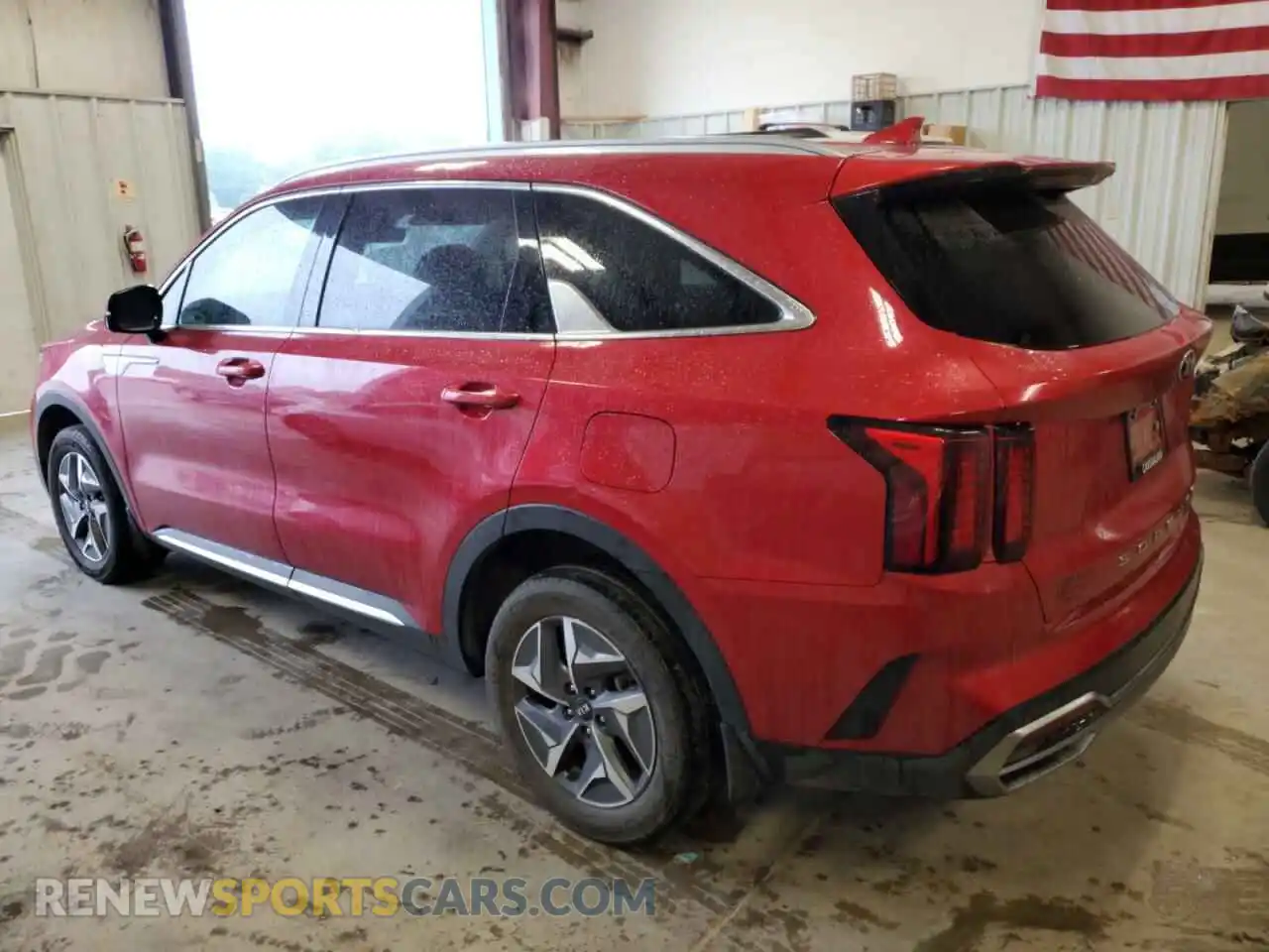 2 fotografías del automóvil dañado KNDRG4LG5M5036892 KIA SORENTO 2021