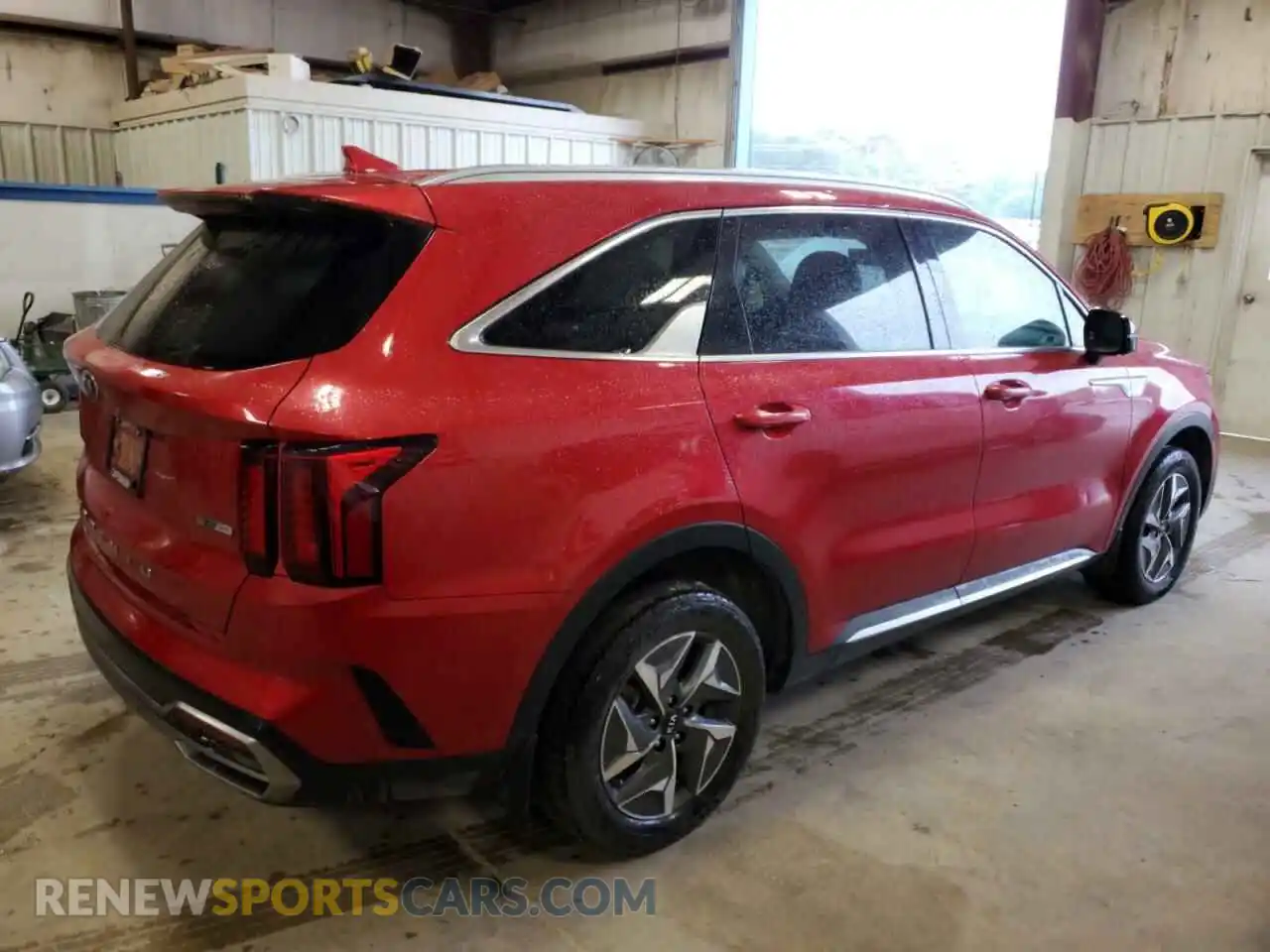 3 fotografías del automóvil dañado KNDRG4LG5M5036892 KIA SORENTO 2021