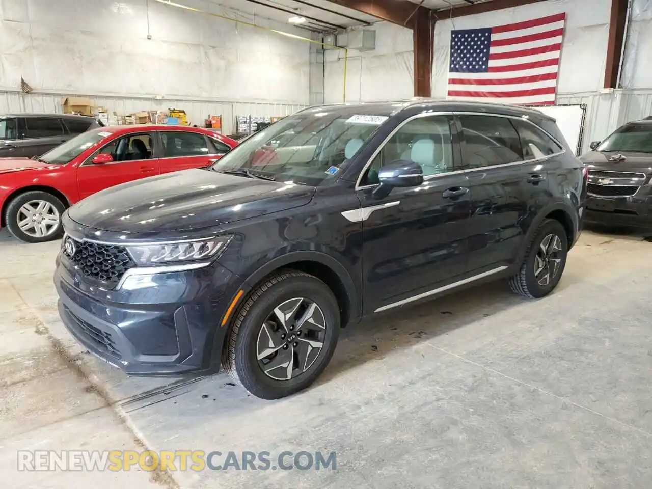 1 Photograph of a damaged car KNDRG4LG5M5049495 KIA SORENTO 2021