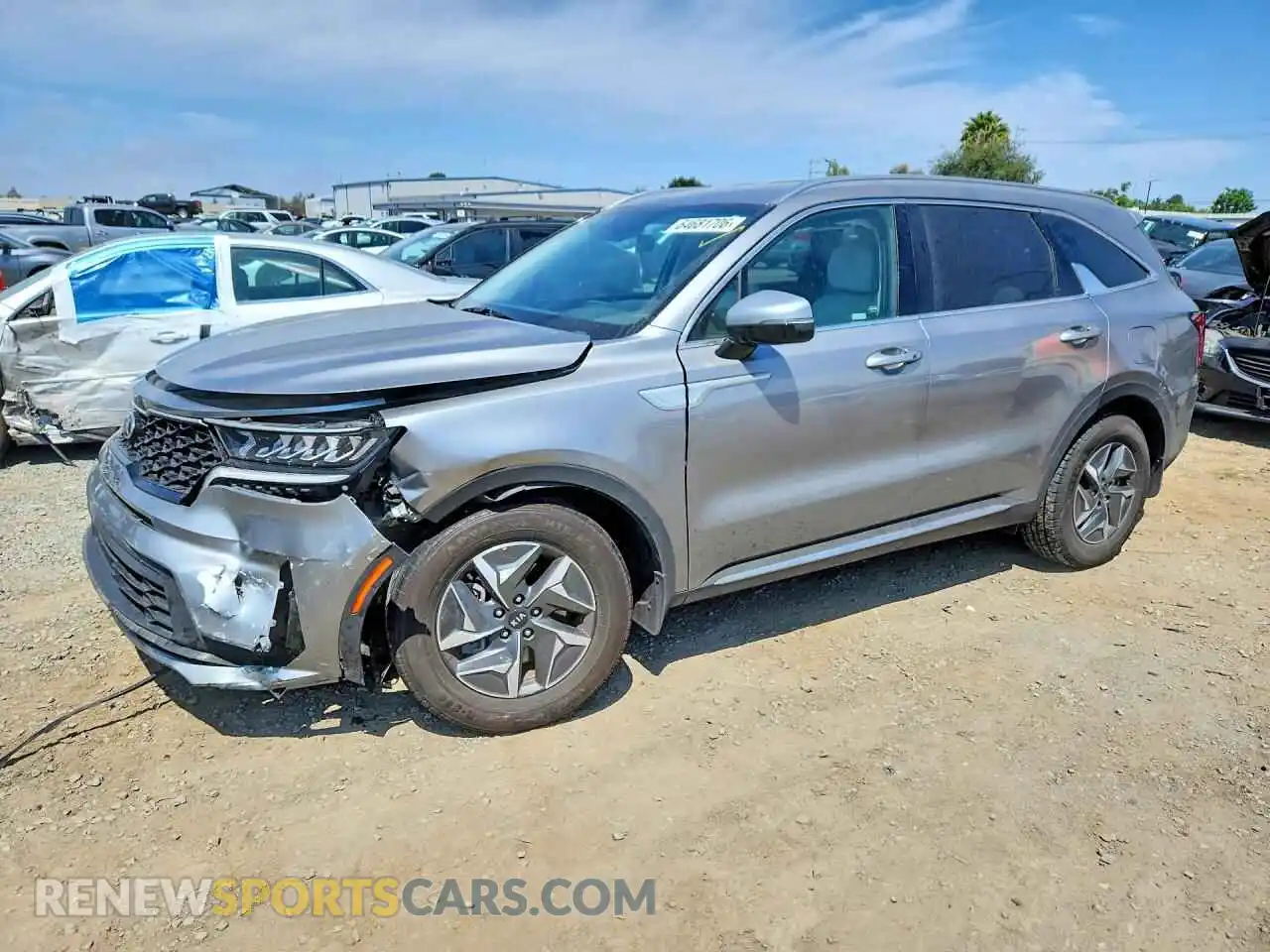 1 Photograph of a damaged car KNDRG4LG7M5059686 KIA SORENTO 2021