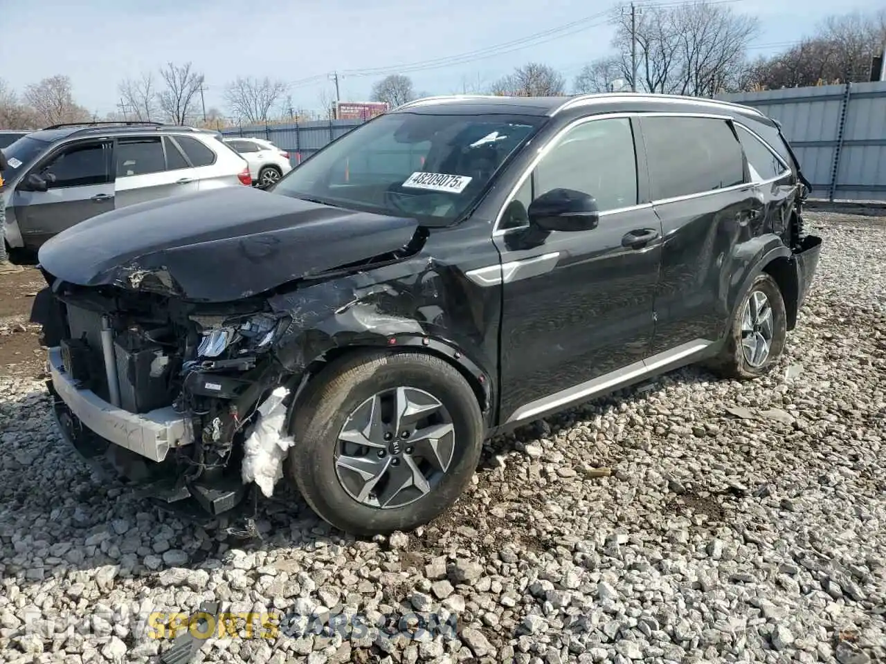 1 Photograph of a damaged car KNDRH4LG2M5033557 KIA SORENTO 2021