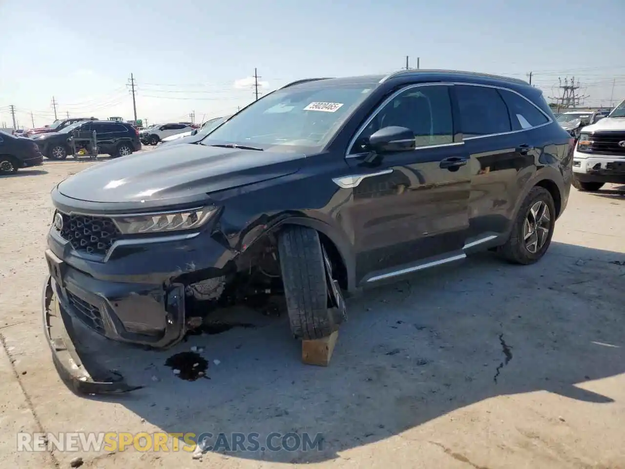1 Photograph of a damaged car KNDRH4LG3M5019196 KIA SORENTO 2021