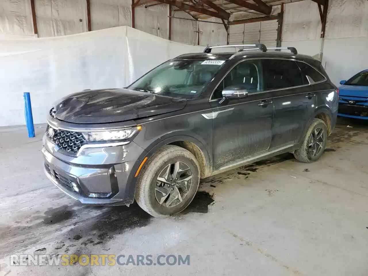 1 Photograph of a damaged car KNDRH4LG5M5045489 KIA SORENTO 2021