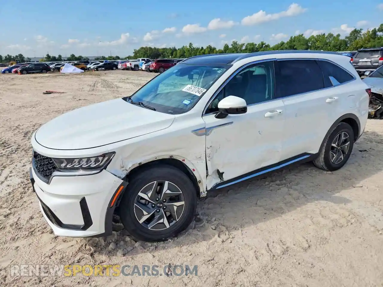 1 Photograph of a damaged car KNDRH4LG5M5054354 KIA SORENTO 2021