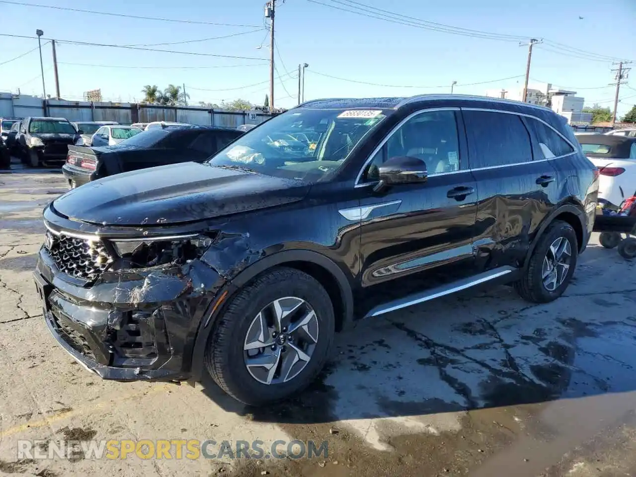 1 Photograph of a damaged car KNDRH4LG6M5032458 KIA SORENTO 2021
