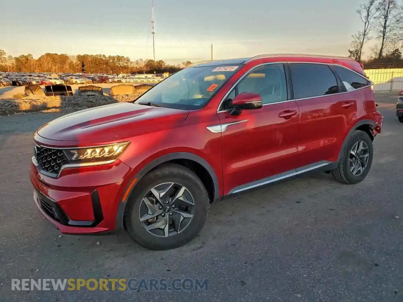 1 Photograph of a damaged car KNDRH4LG8M5045003 KIA SORENTO 2021