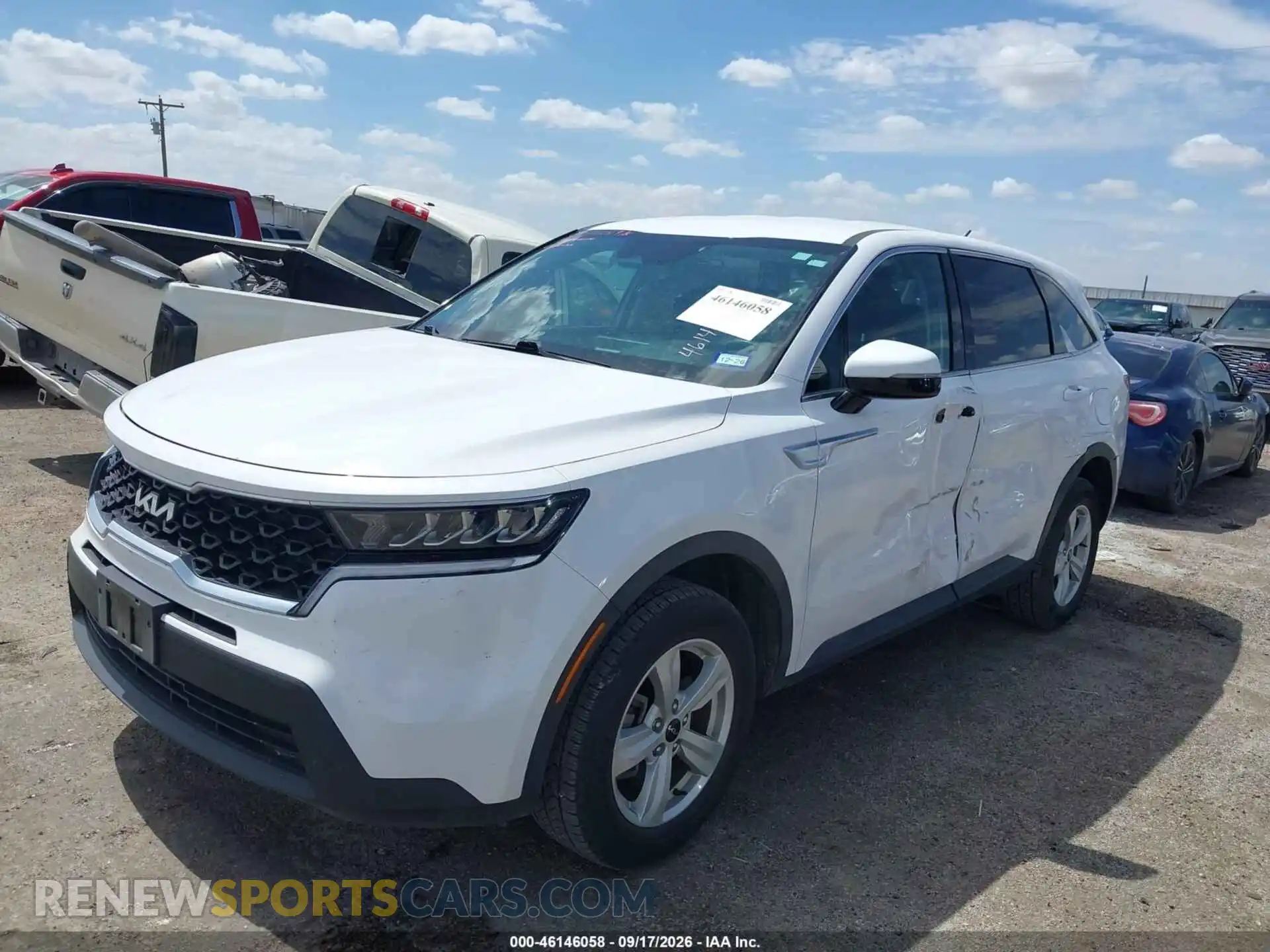 2 fotografías del automóvil dañado 5XYRGDLC2NG078474 KIA SORENTO 2022