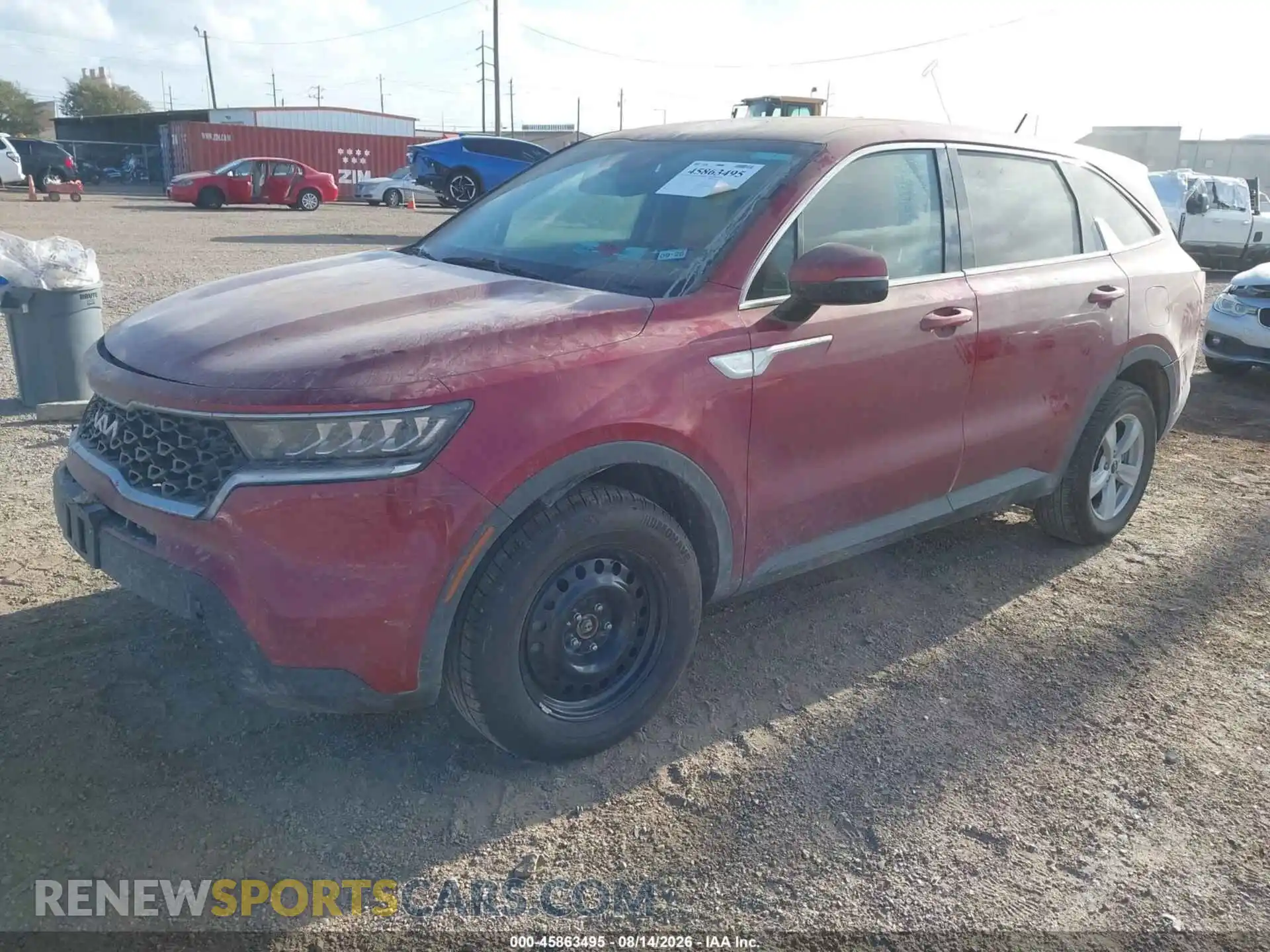 2 Photograph of a damaged car 5XYRGDLC3NG109912 KIA SORENTO 2022