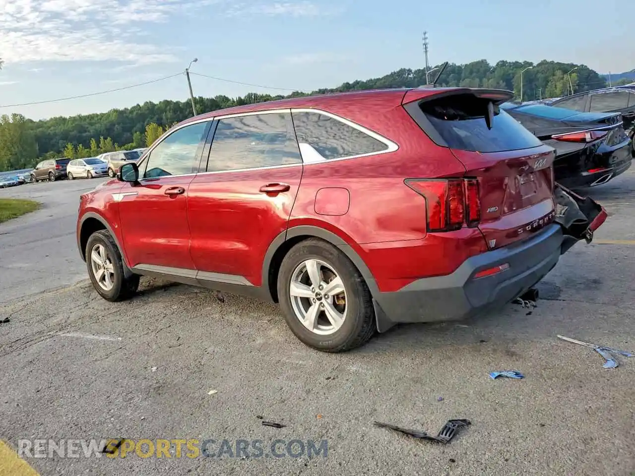 2 fotografías del automóvil dañado 5XYRGDLC4NG154728 KIA SORENTO 2022