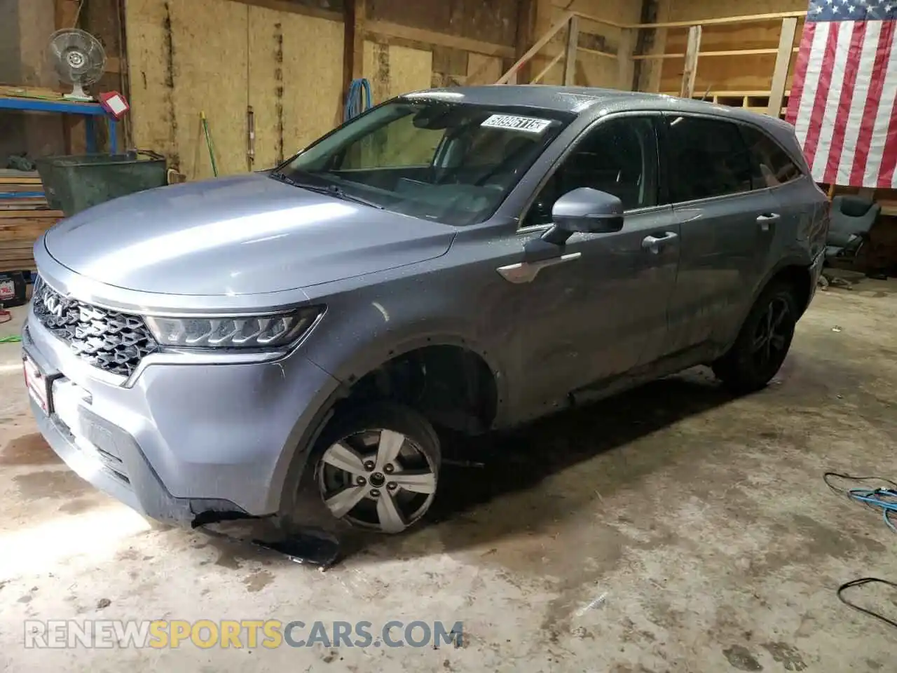 1 Photograph of a damaged car 5XYRGDLC5NG105960 KIA SORENTO 2022