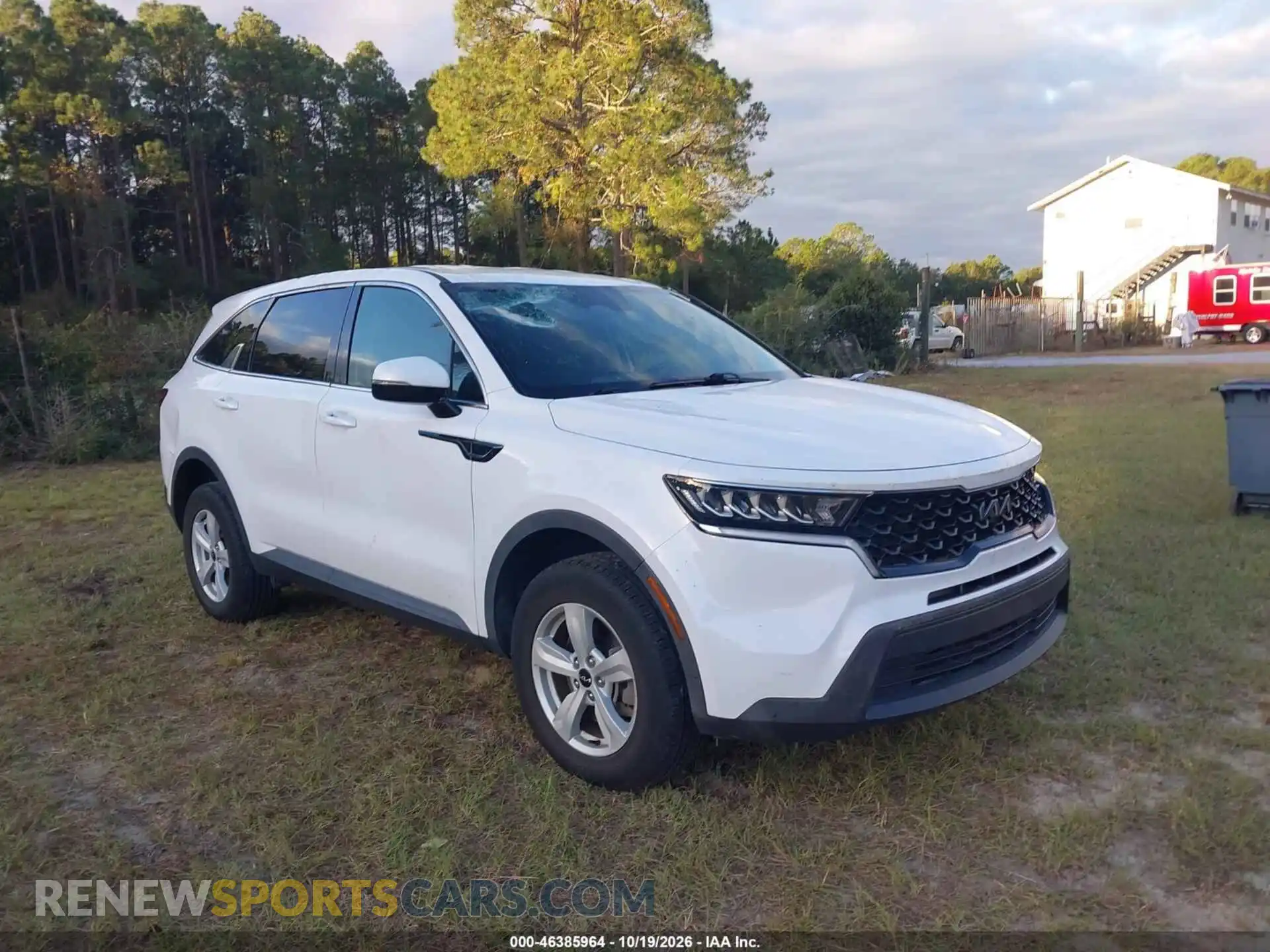 1 Photograph of a damaged car 5XYRGDLC6NG100489 KIA SORENTO 2022