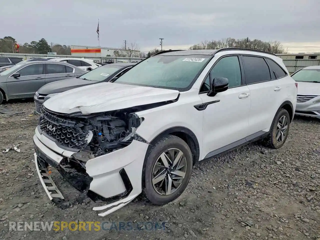 1 Photograph of a damaged car 5XYRH4LF3NG128273 KIA SORENTO 2022