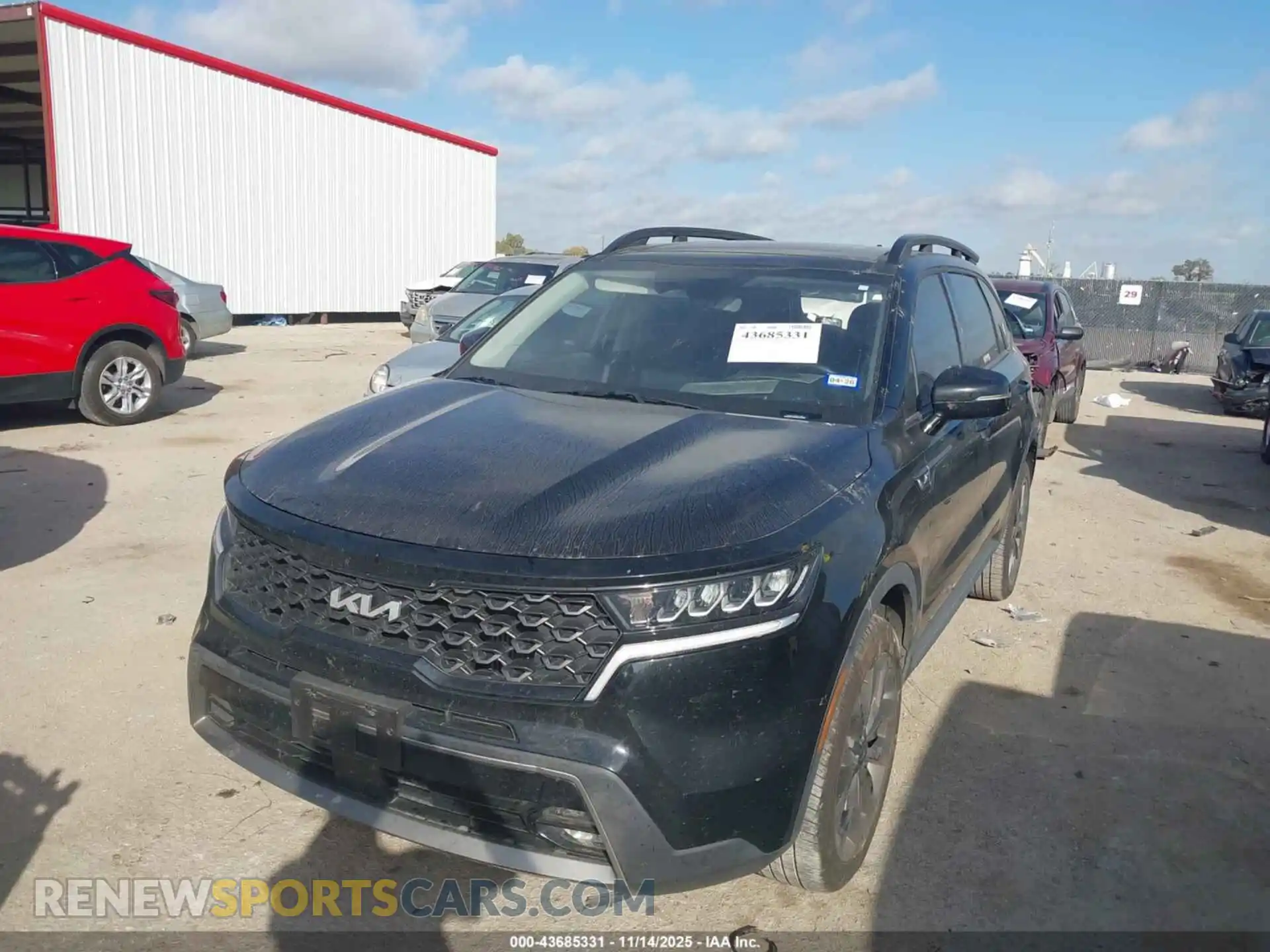2 Photograph of a damaged car 5XYRHDLF9NG077409 KIA SORENTO 2022