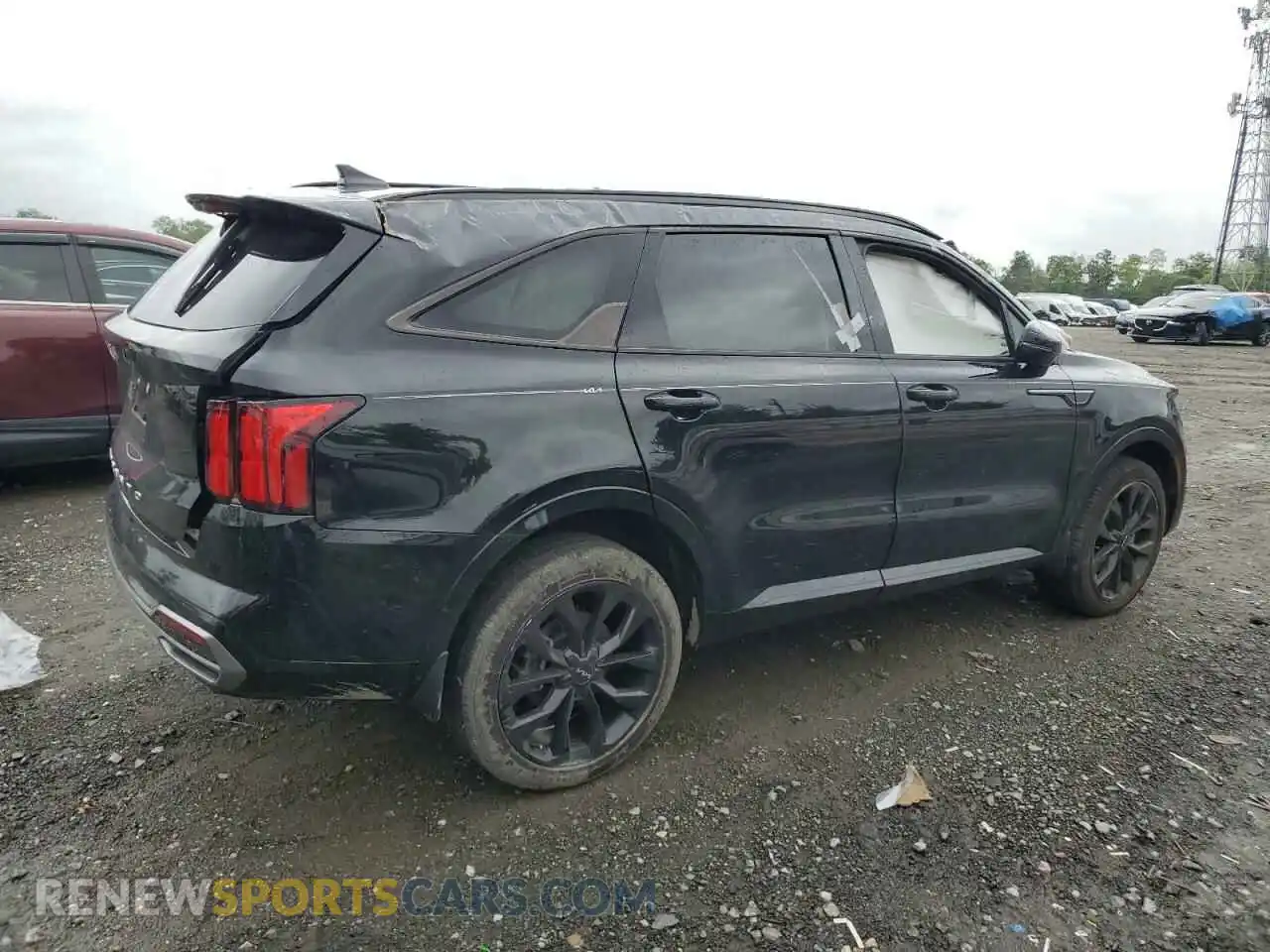 3 Photograph of a damaged car 5XYRKDLF0NG103980 KIA SORENTO 2022