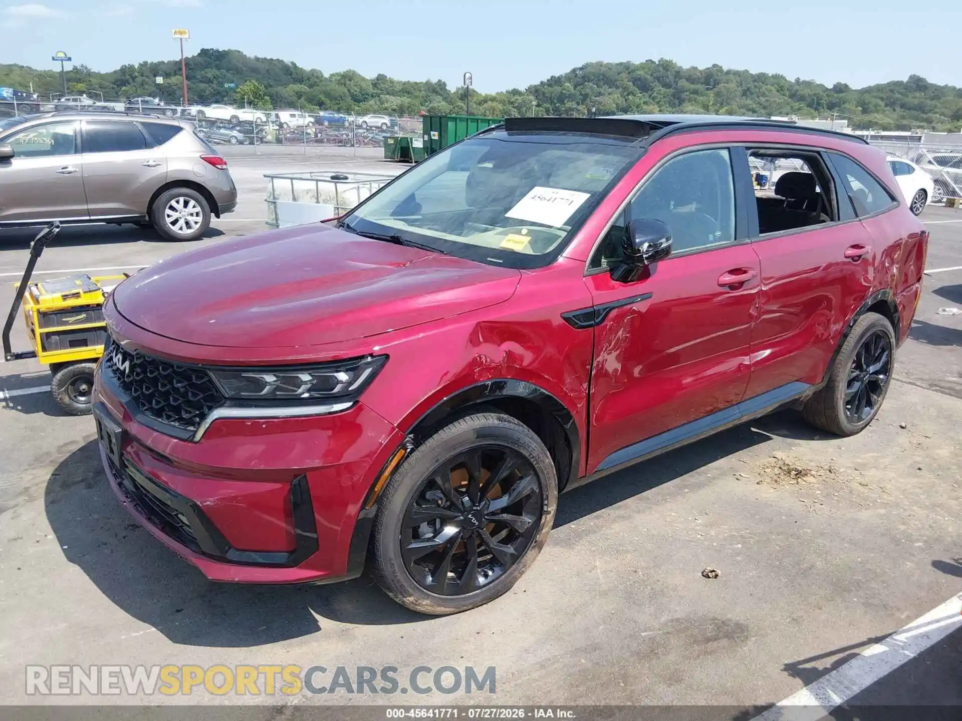 2 fotografías del automóvil dañado 5XYRKDLF1NG154985 KIA SORENTO 2022