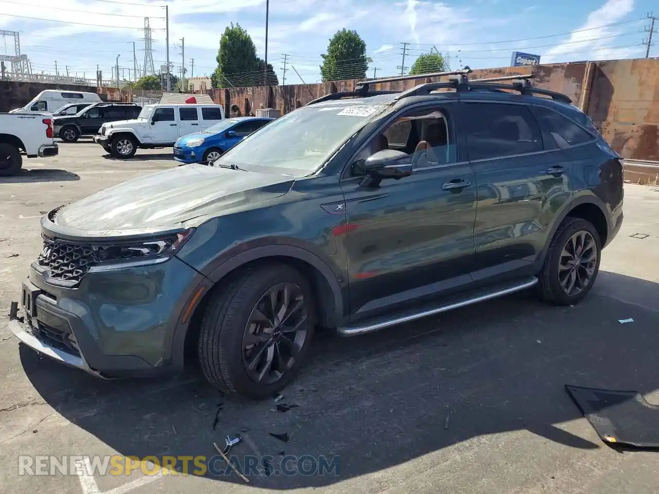 1 Photograph of a damaged car 5XYRKDLFXNG089621 KIA SORENTO 2022