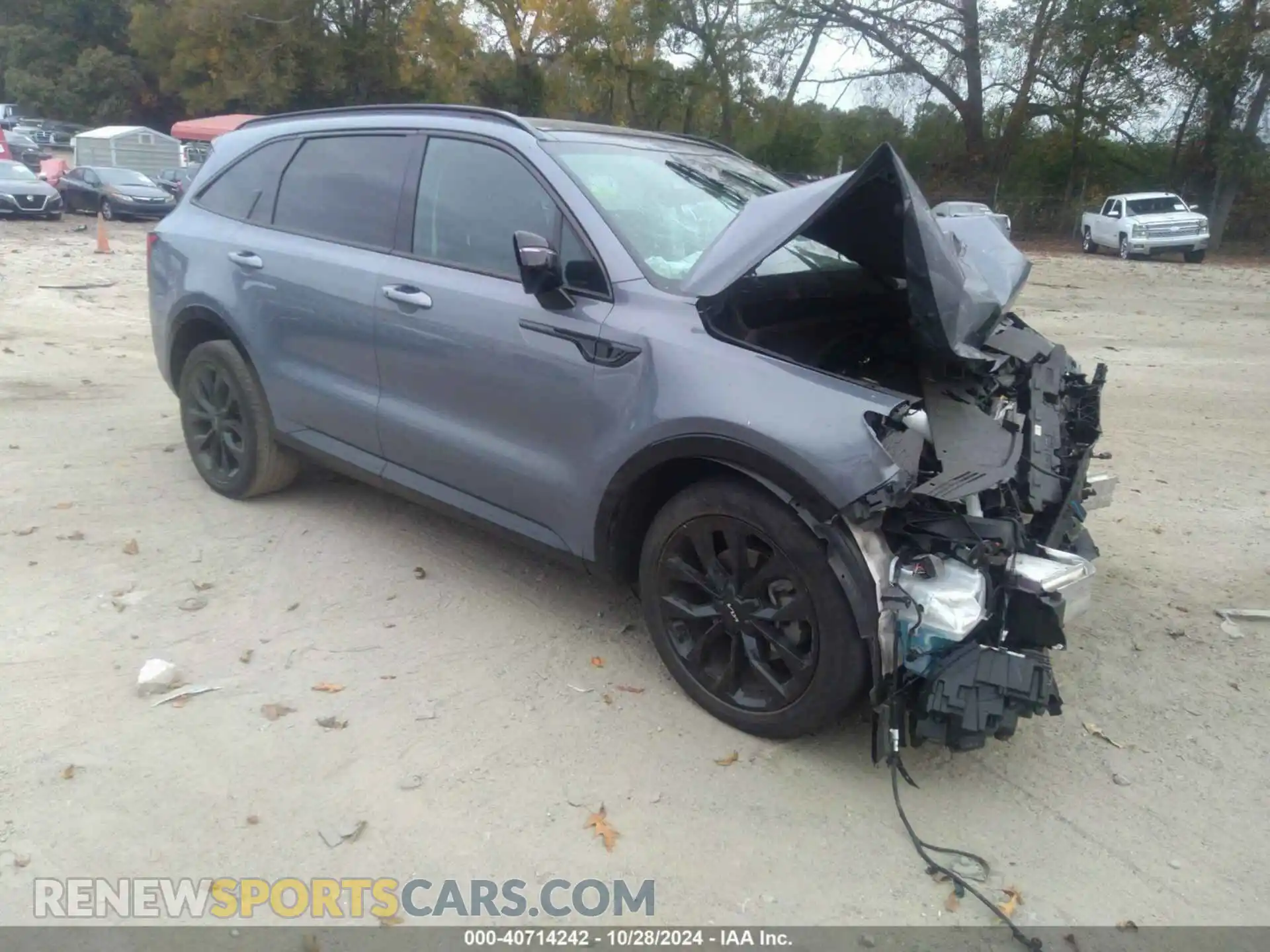 1 fotografías del automóvil dañado 5XYRKDLFXNG135206 KIA SORENTO 2022