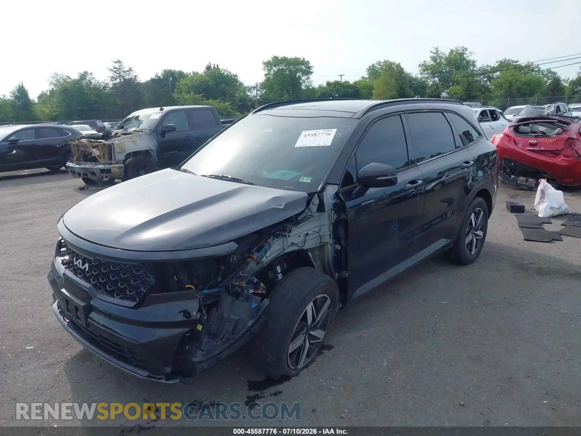 2 Photograph of a damaged car 5XYRL4LC3NG159284 KIA SORENTO 2022