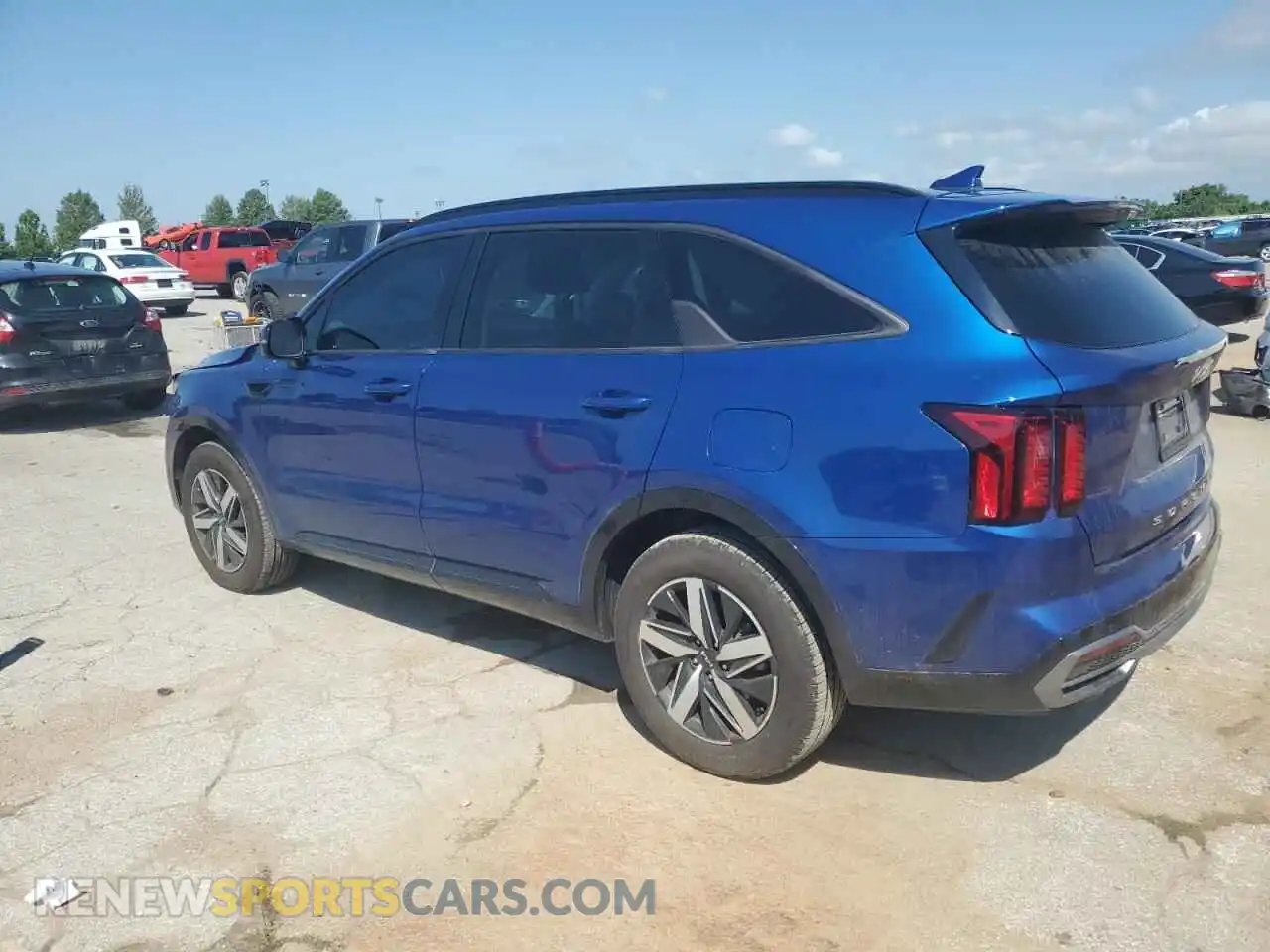 2 fotografías del automóvil dañado 5XYRL4LC6NG123041 KIA SORENTO 2022
