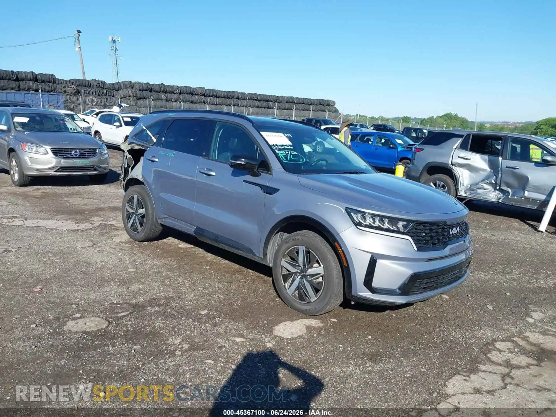 1 Photograph of a damaged car 5XYRL4LC8NG126068 KIA SORENTO 2022