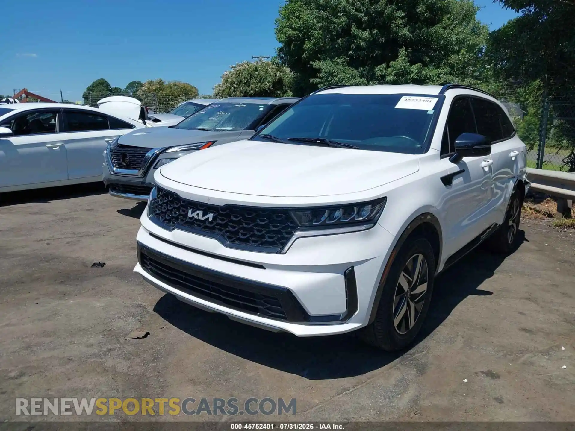 2 Photograph of a damaged car 5XYRL4LCXNG129182 KIA SORENTO 2022