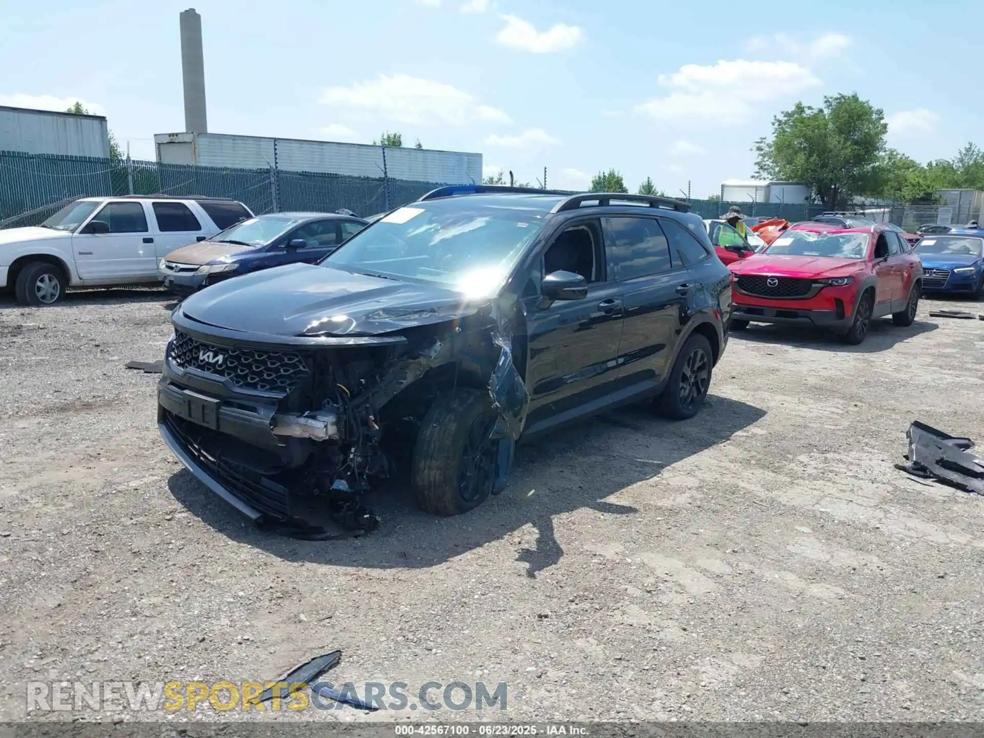 2 Photograph of a damaged car 5XYRLDLC9NG149780 KIA SORENTO 2022