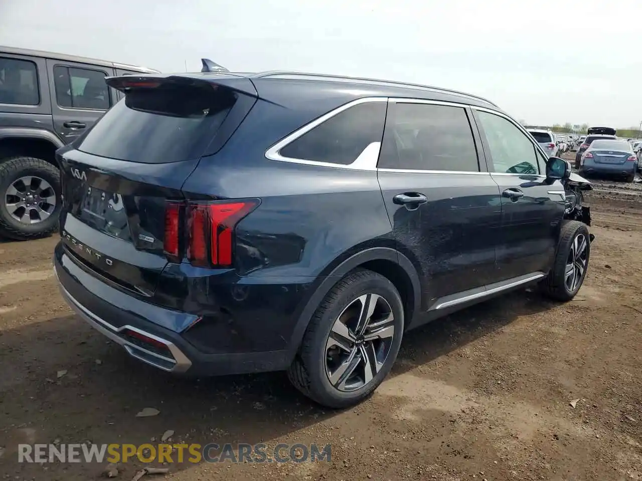 3 Photograph of a damaged car KNDRHDLG0N5080149 KIA SORENTO 2022