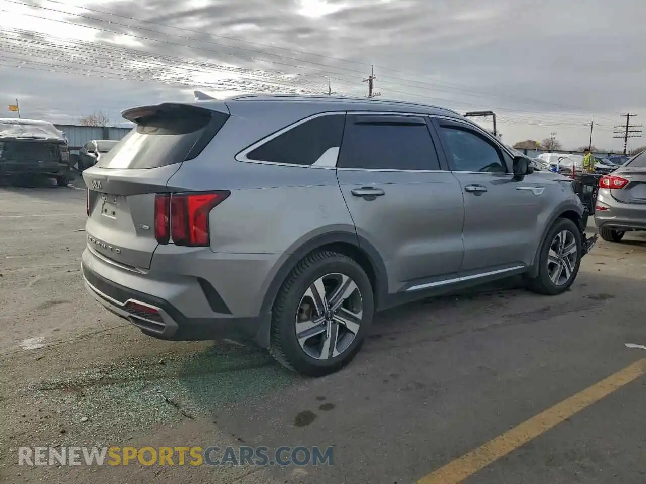 3 Photograph of a damaged car KNDRHDLG9N5080165 KIA SORENTO 2022