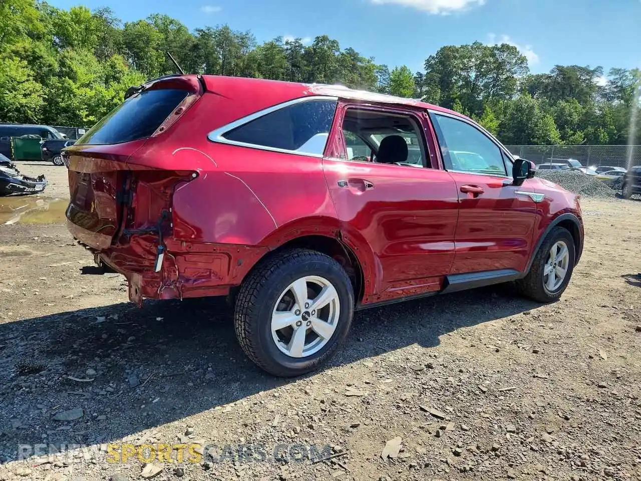3 fotografías del automóvil dañado 5XYRG4LC3PG198545 KIA SORENTO 2023
