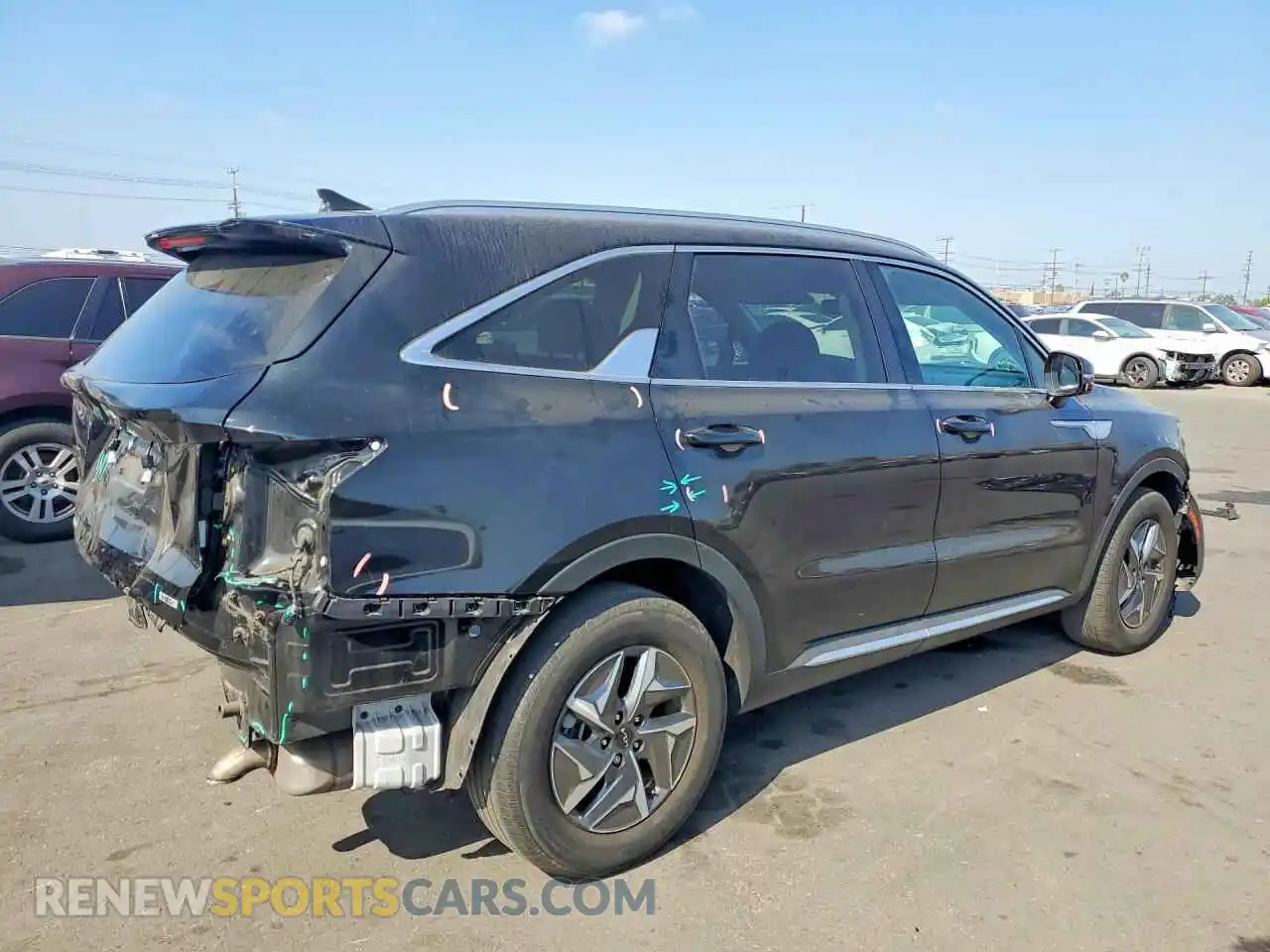 3 Photograph of a damaged car KNDRH4LG4P5155602 KIA SORENTO 2023
