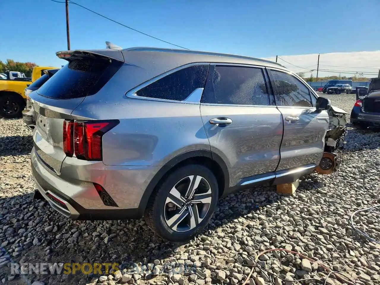 3 Photograph of a damaged car KNDRHDLG4P5163960 KIA SORENTO 2023