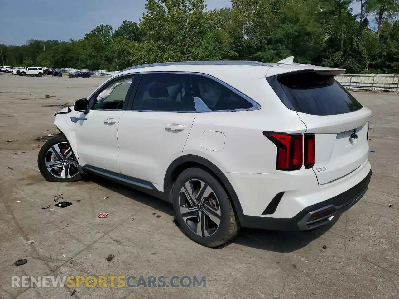 2 fotografías del automóvil dañado KNDRHDLG5P5140512 KIA SORENTO 2023