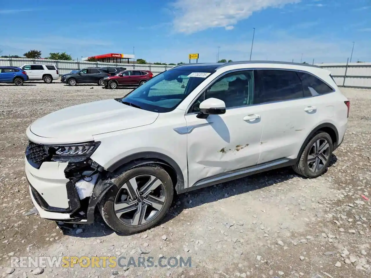 1 Photograph of a damaged car KNDRHDLG9P5133708 KIA SORENTO 2023