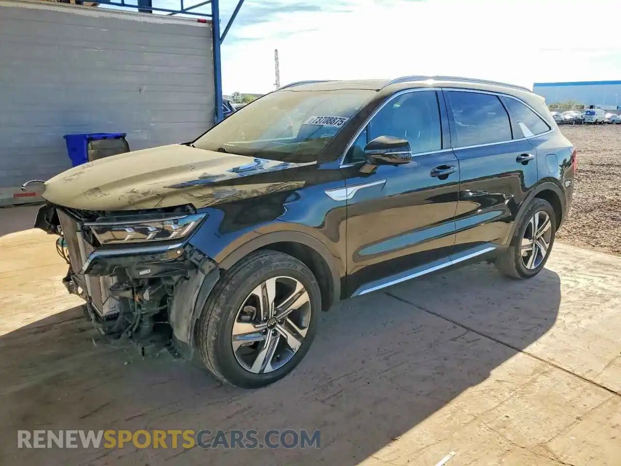 1 Photograph of a damaged car KNDRKDLG2P5200666 KIA SORENTO 2023