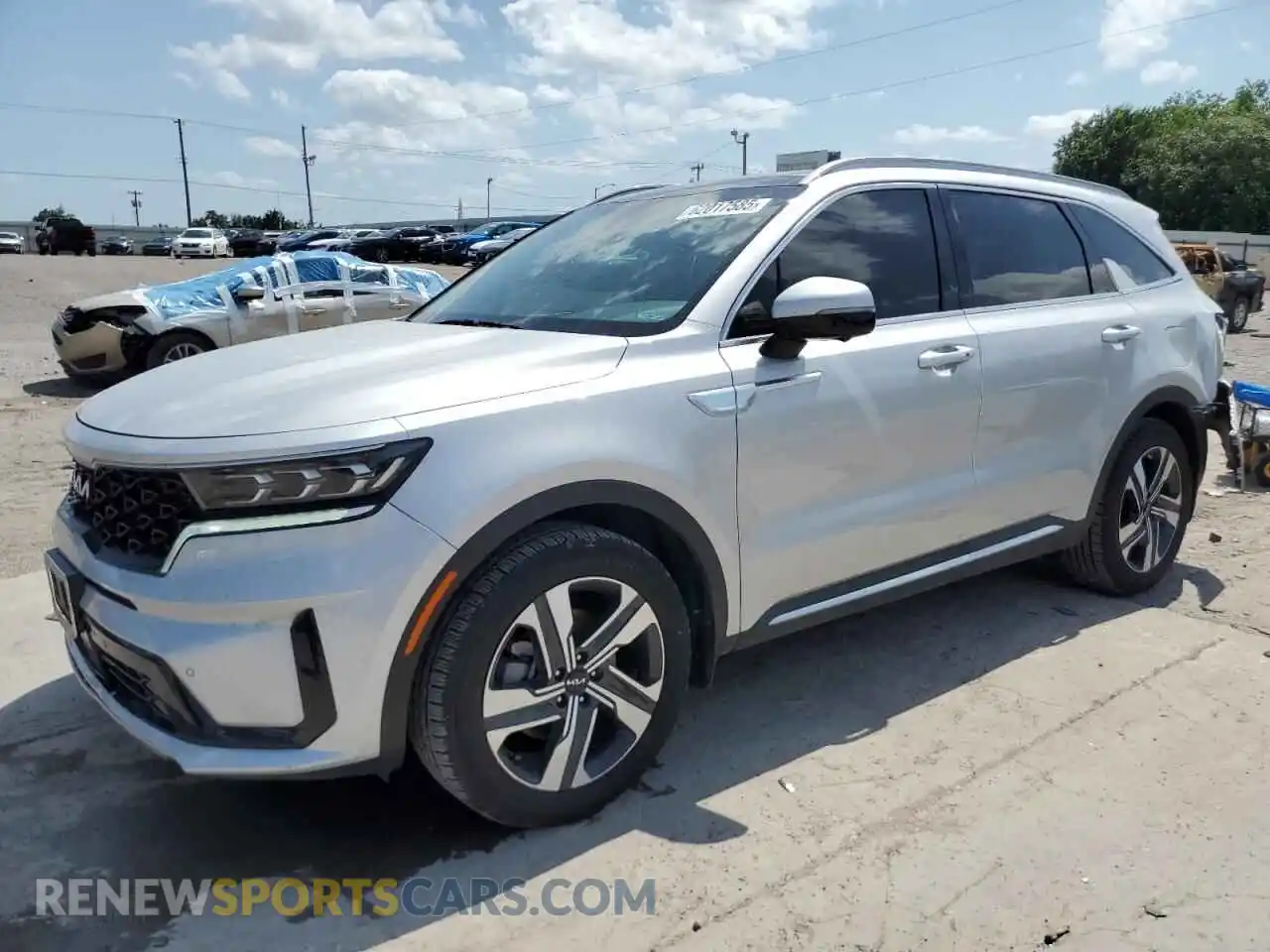 1 Photograph of a damaged car KNDRKDLG7P5153246 KIA SORENTO 2023