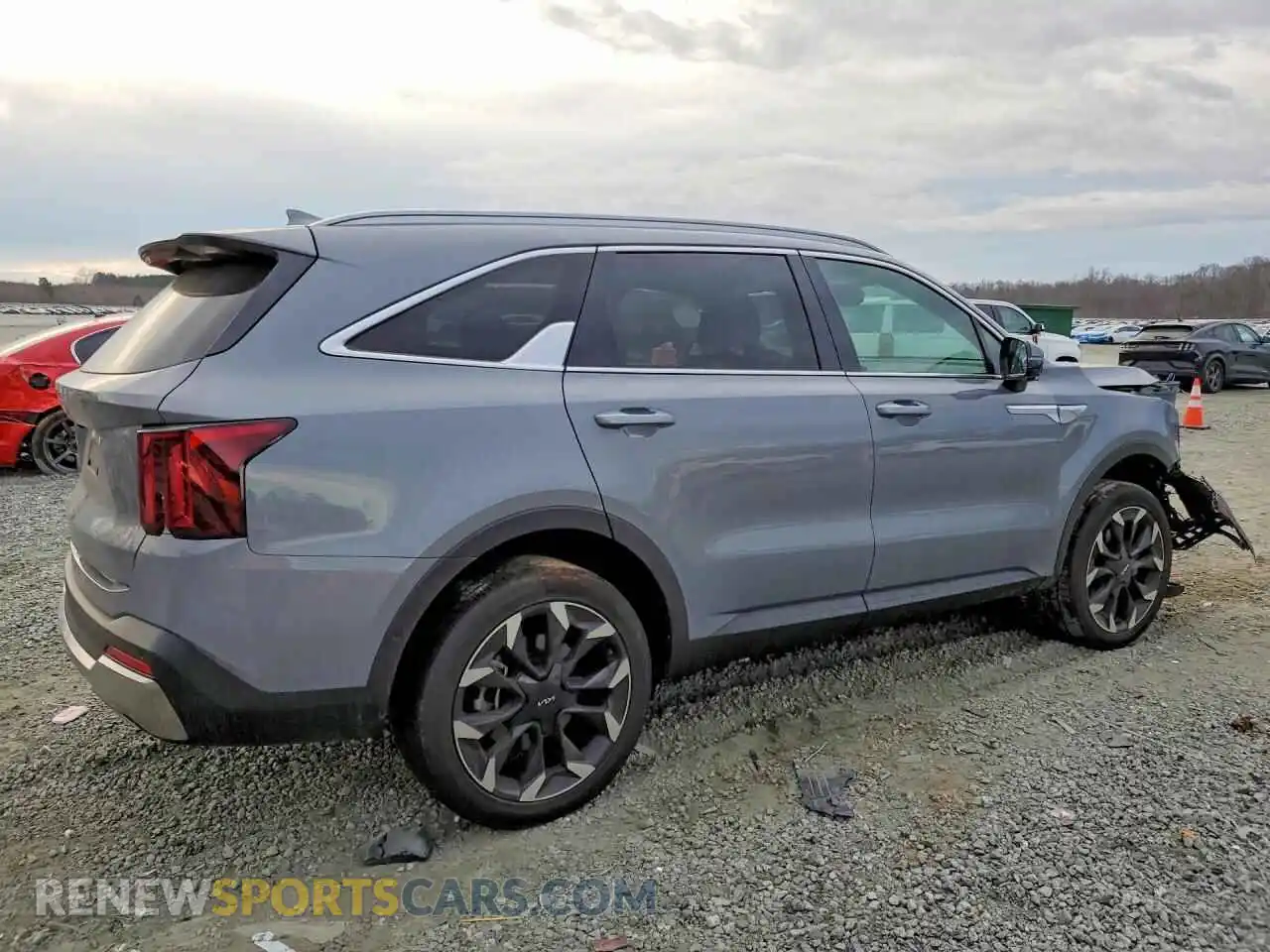 3 fotografías del automóvil dañado 5XYRK4JFXRG264586 KIA SORENTO 2024