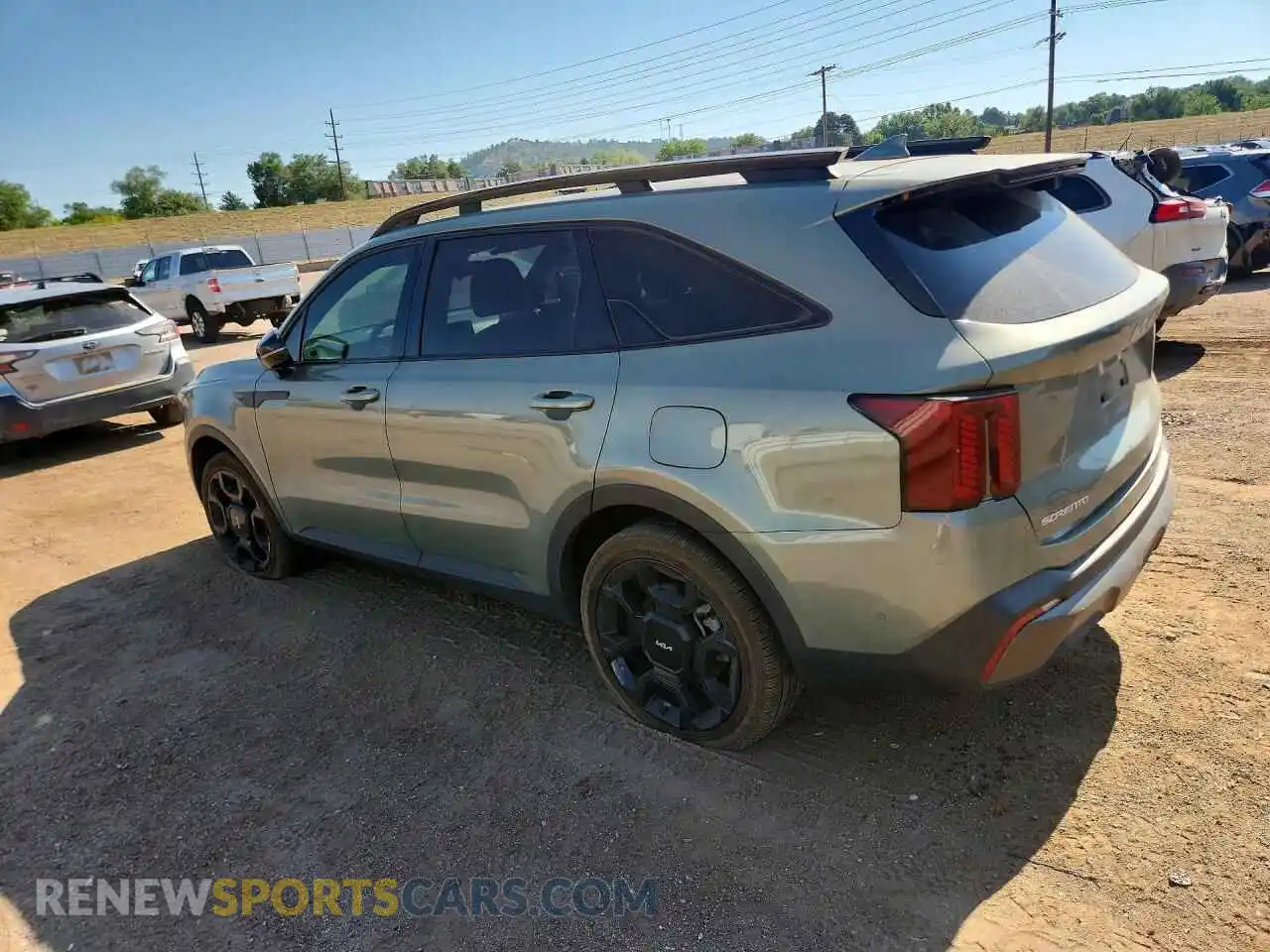 2 fotografías del automóvil dañado 5XYRKDJFXRG254849 KIA SORENTO 2024