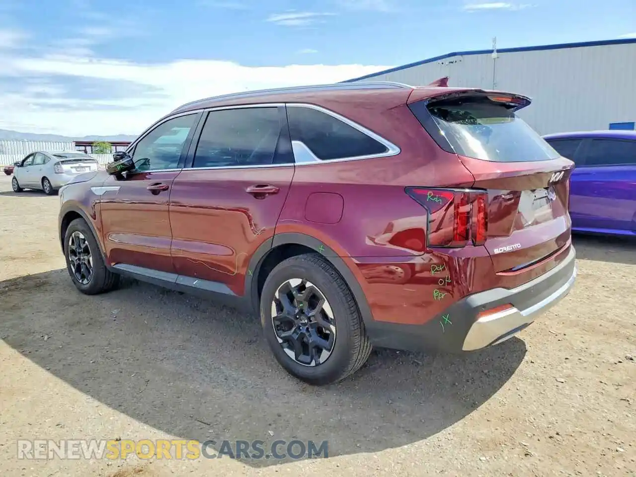 2 fotografías del automóvil dañado 5XYRL4JC0RG299043 KIA SORENTO 2024