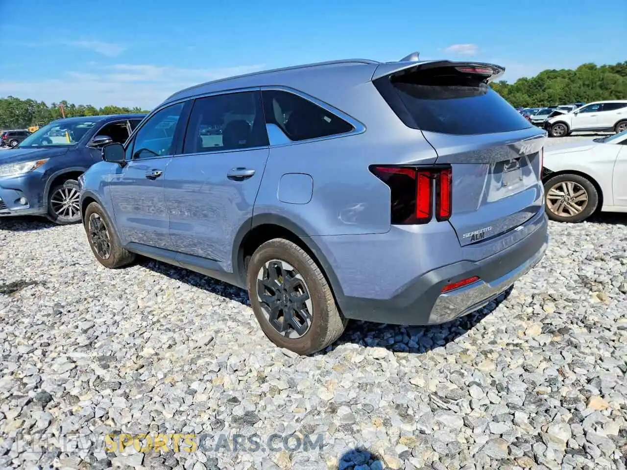 2 fotografías del automóvil dañado 5XYRL4JC2RG290411 KIA SORENTO 2024