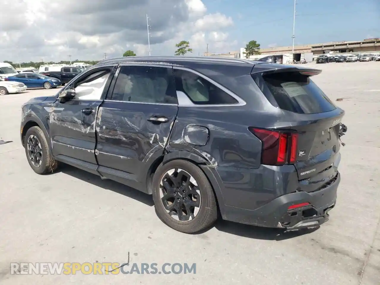 2 fotografías del automóvil dañado 5XYRL4JC5RG275448 KIA SORENTO 2024