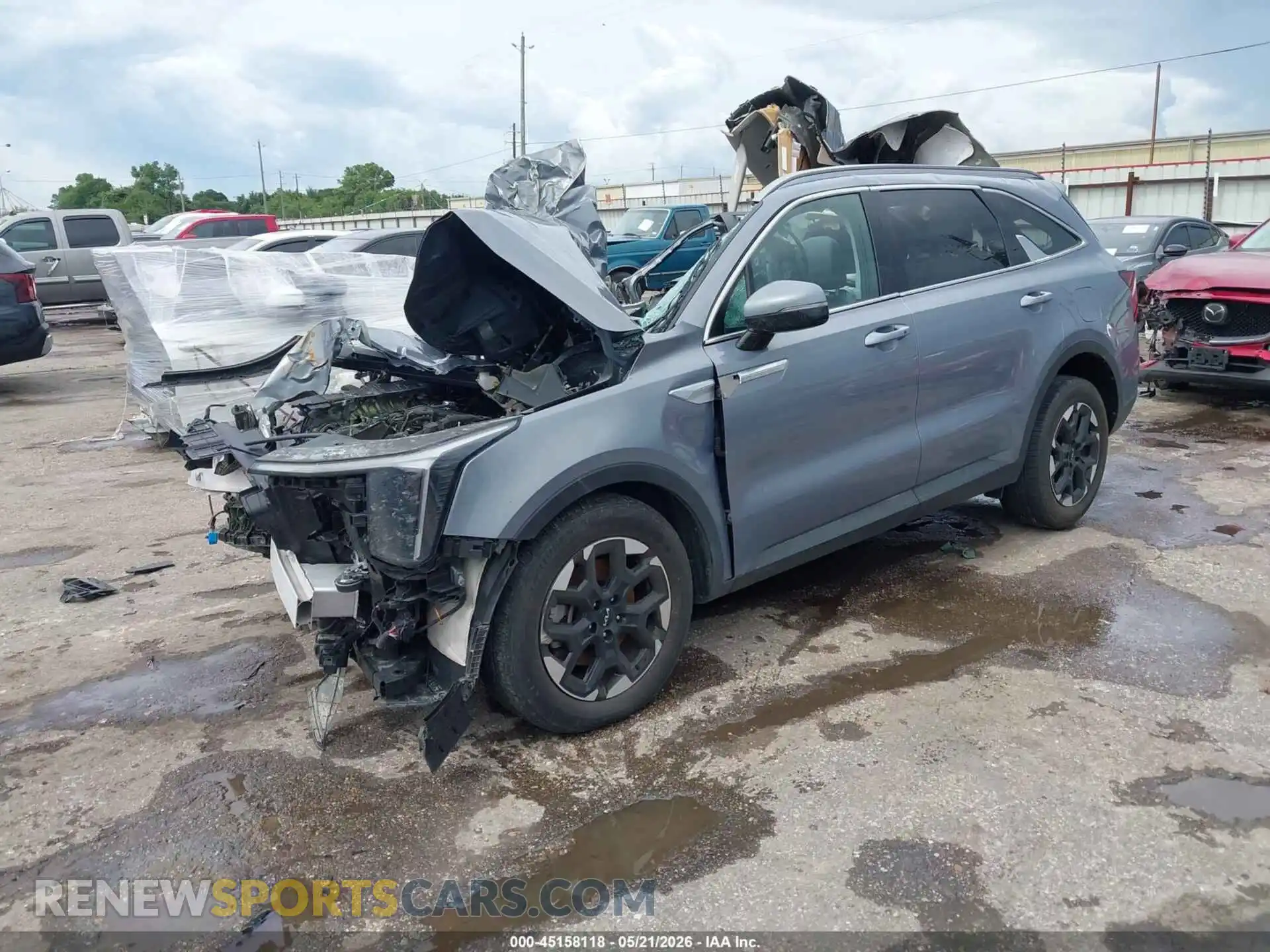 2 fotografías del automóvil dañado 5XYRL4JC5RG290385 KIA SORENTO 2024