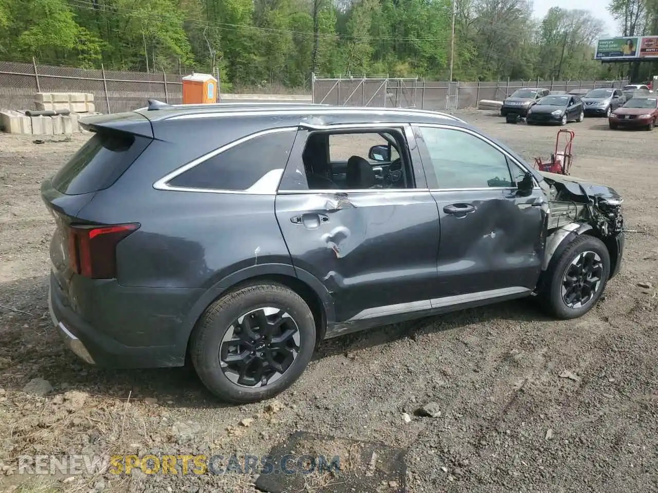 3 fotografías del automóvil dañado 5XYRL4JC9RG275369 KIA SORENTO 2024